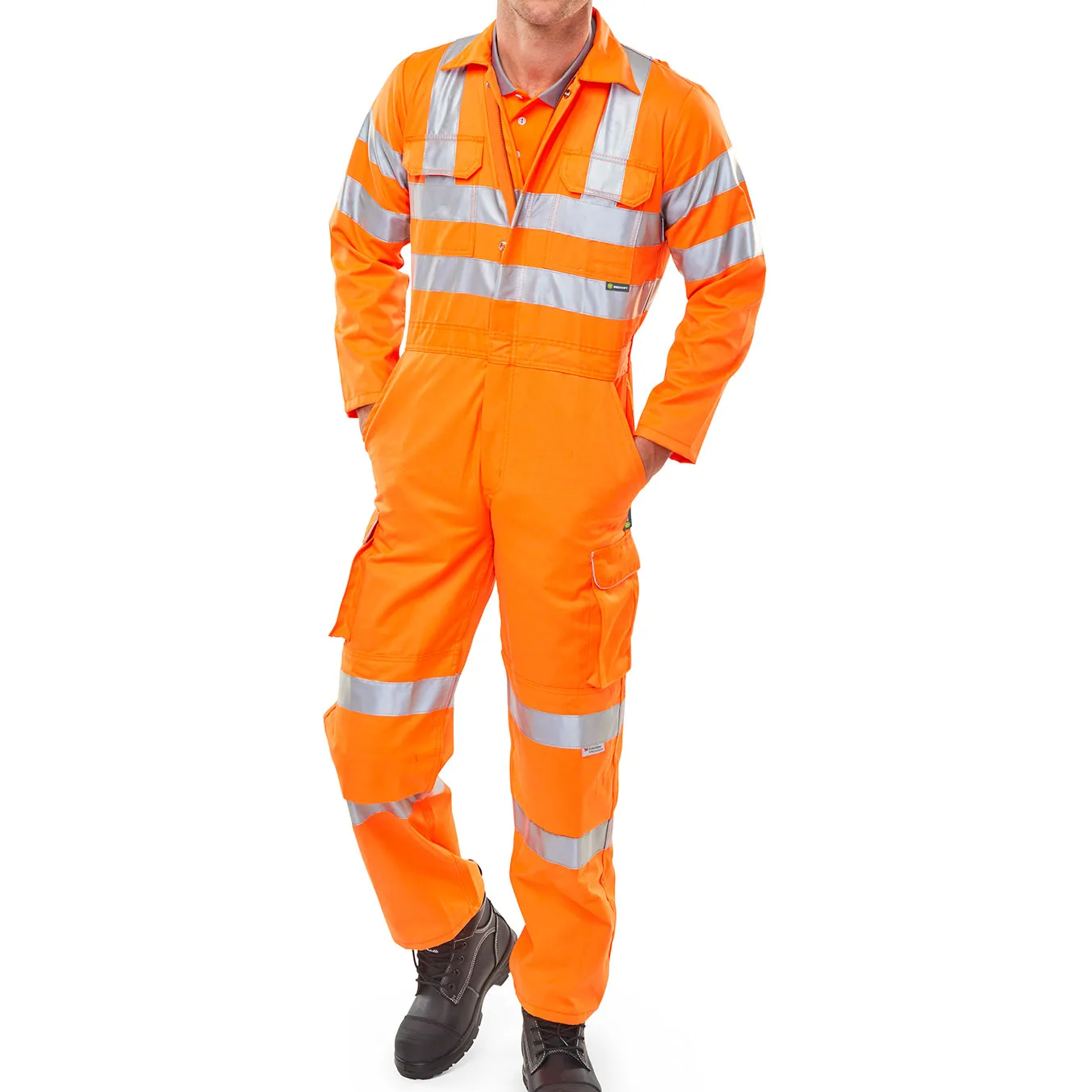 Beeswift Hi-Vis Railspec Coverall — Orange